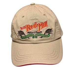 Bob's Red Mill Baseball Cap Unisex OSFM Tan Natural Foods Stone Ground Goodness